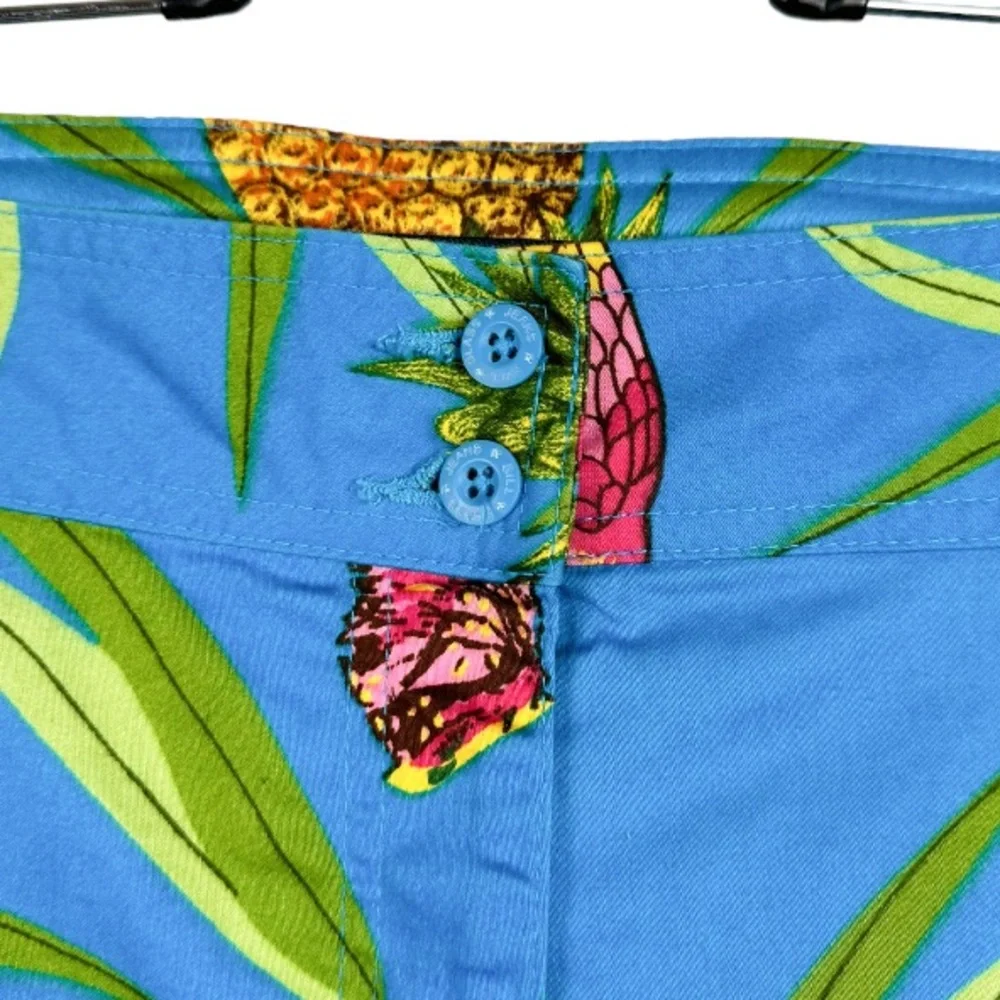 Bill Blass High Waist Cropped Capri Pants Size 18